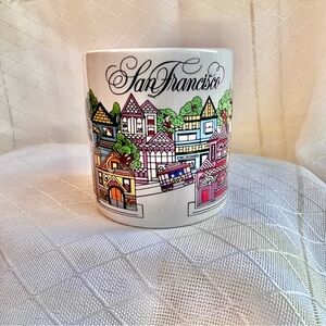 San Francisco Vintage Rainbow Neighborhood Mini Mug, SYNCO Illustrated Mug